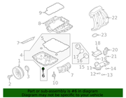 Genuine Porsche parts diagram