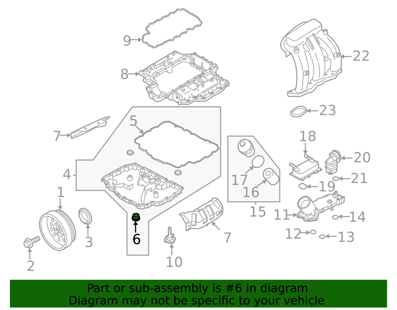 Genuine Porsche parts diagram