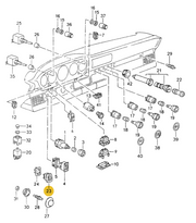 Genuine Porsche parts diagram