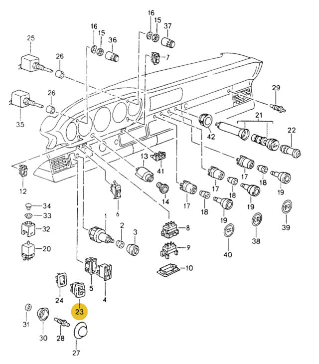 Genuine Porsche parts diagram