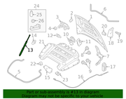 Genuine Porsche parts diagram