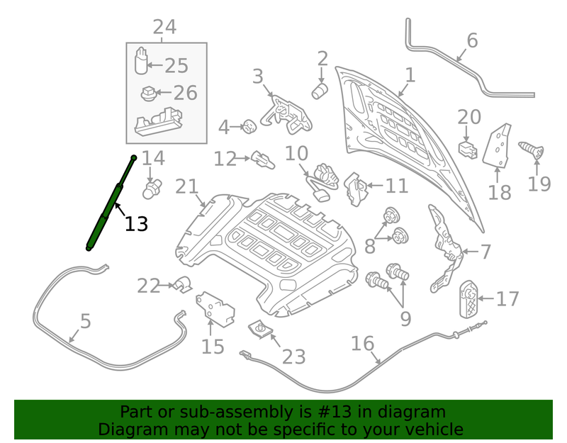 Genuine Porsche parts diagram