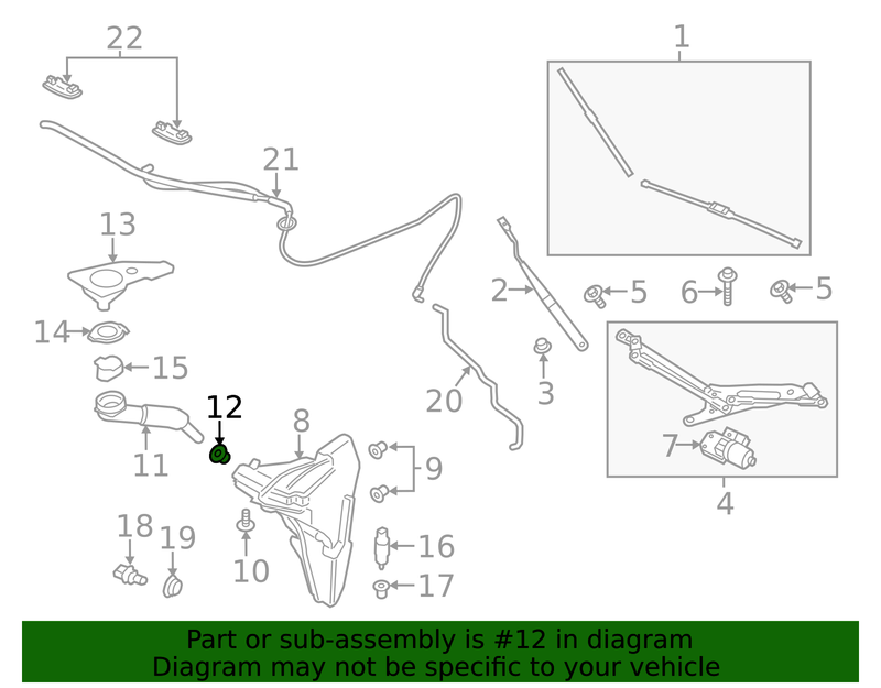 Genuine Porsche parts diagram