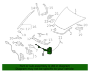 Genuine Porsche parts diagram