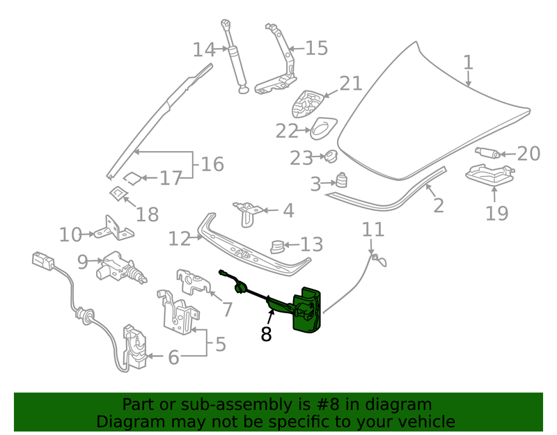 Genuine Porsche parts diagram
