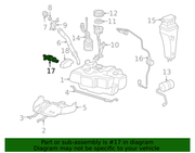 Genuine Porsche parts diagram