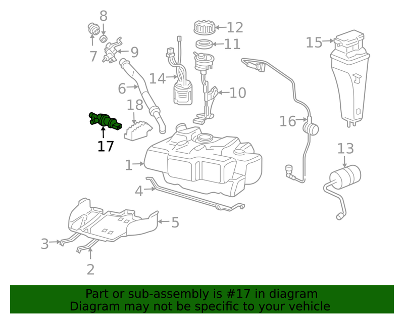 Genuine Porsche parts diagram