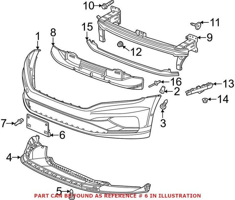 License Plate Bracket – Front