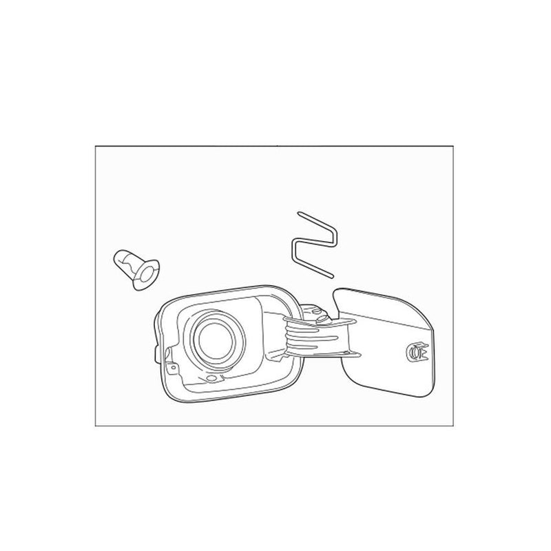 VW Fuel Filler Door 561809857FGRU – Genuine VW/Audi