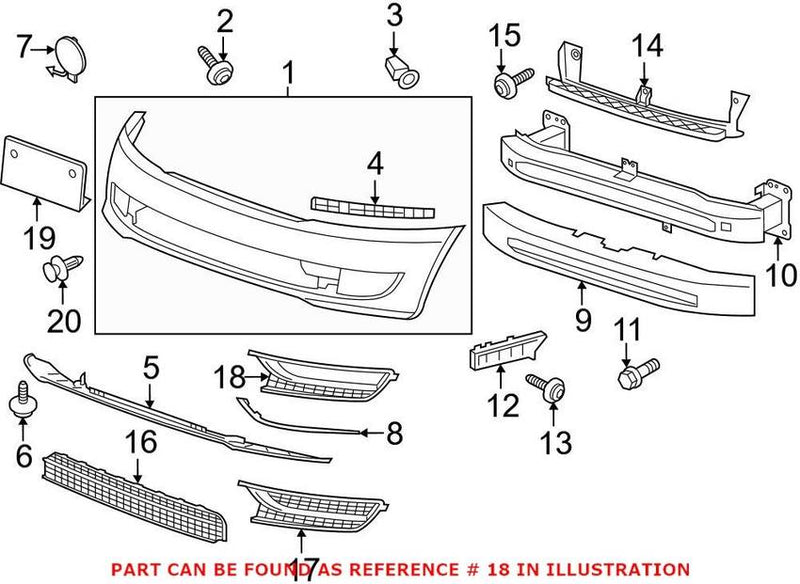 VW Foglight Cover – Passenger Side 561853666A9B9