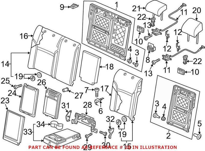 VW Seat Armrest Cover 561885944C9B9