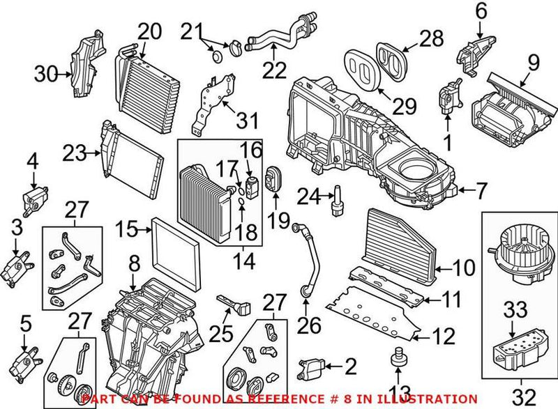 VW HVAC Air Inlet Housing 561898353B – Genuine VW/Audi