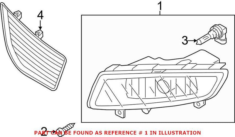 Foglight Assembly – Passenger Side