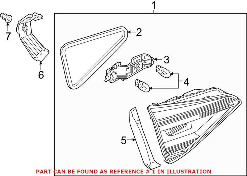 Back Up Light Assembly – Rear Driver Side