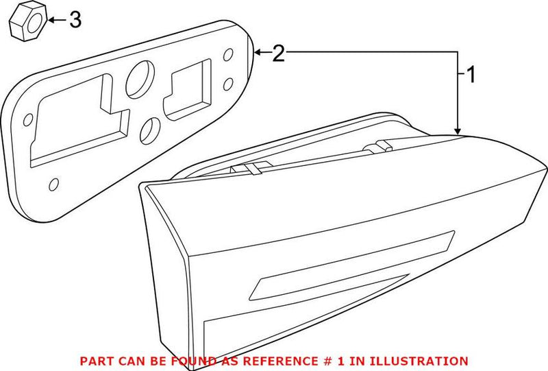 Back Up Light Assembly – Rear Driver Side