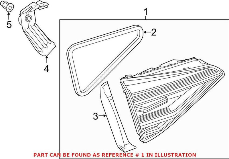 Back Up Light Assembly – Rear Passenger Side