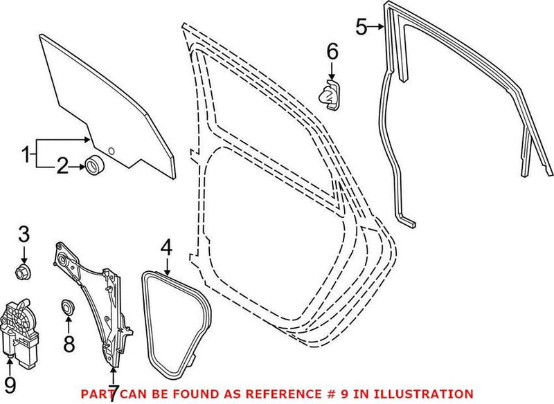 Power Window Motor – Rear Driver Side