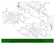 Genuine Porsche parts diagram