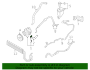 Genuine Porsche parts diagram