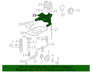 Genuine Porsche parts diagram