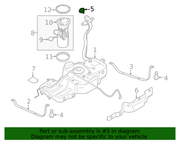 Genuine Porsche parts diagram
