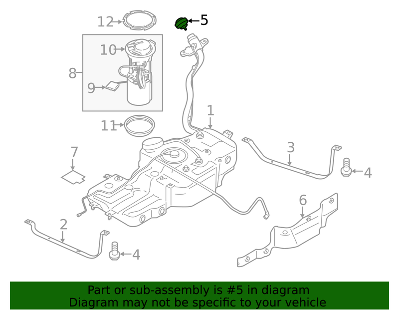 Genuine Porsche parts diagram
