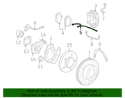 Genuine Porsche parts diagram