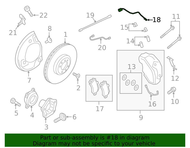Genuine Porsche parts diagram