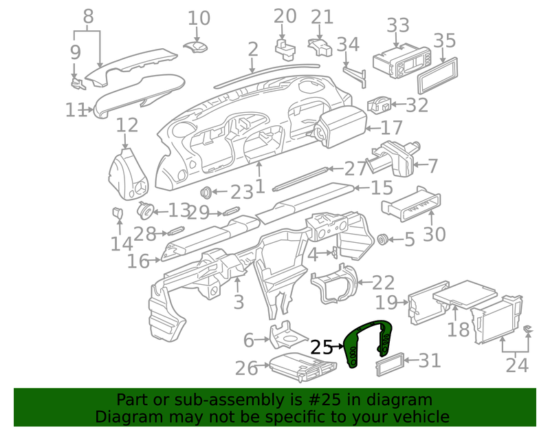 Genuine Porsche parts diagram
