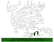 Genuine Porsche parts diagram