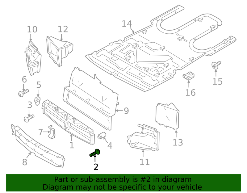 Genuine Porsche parts diagram
