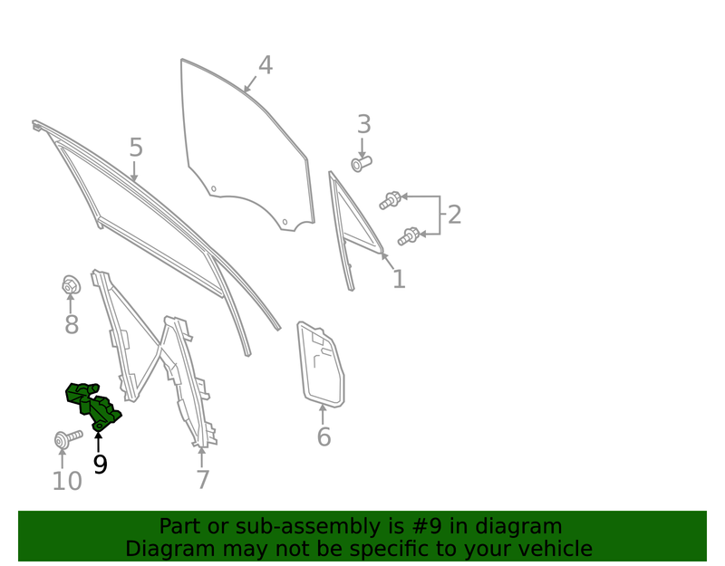 Part can be found as reference #9 in illustration