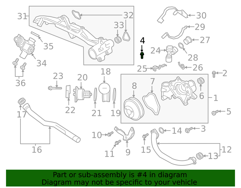 Genuine Porsche parts diagram