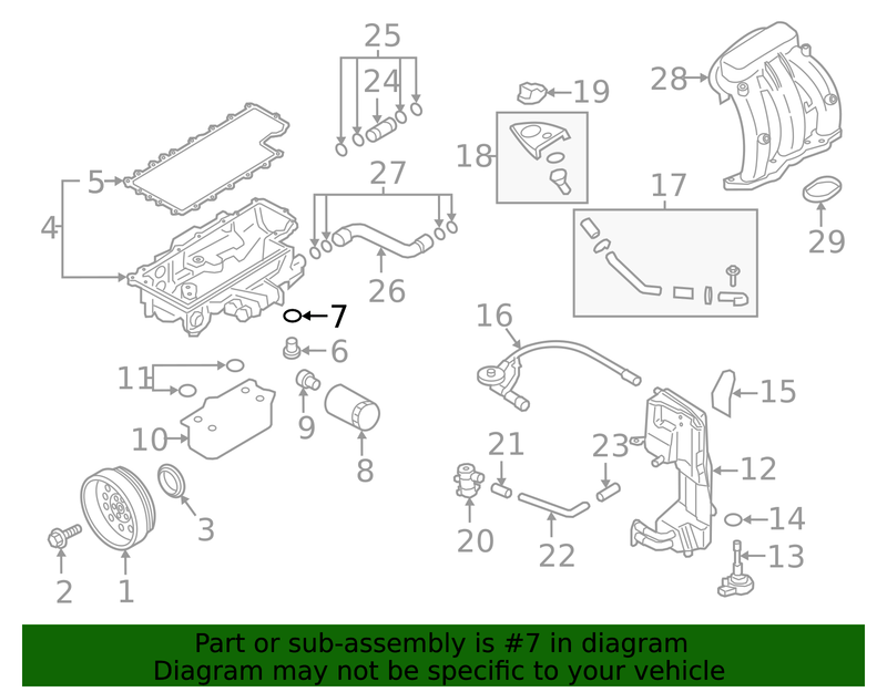 Genuine Porsche parts diagram