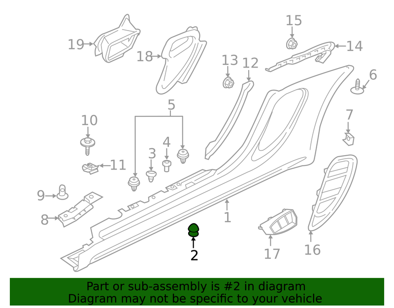 Genuine Porsche parts diagram