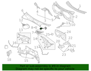 Genuine Porsche parts diagram