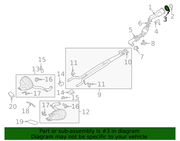 Genuine Porsche parts diagram