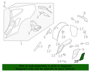 Genuine Porsche parts diagram