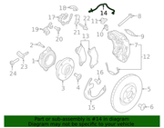 Genuine Porsche parts diagram