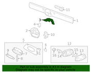 Genuine Porsche parts diagram