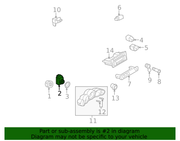 Genuine Porsche parts diagram