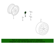 Genuine Porsche parts diagram