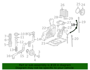 Genuine Porsche parts diagram