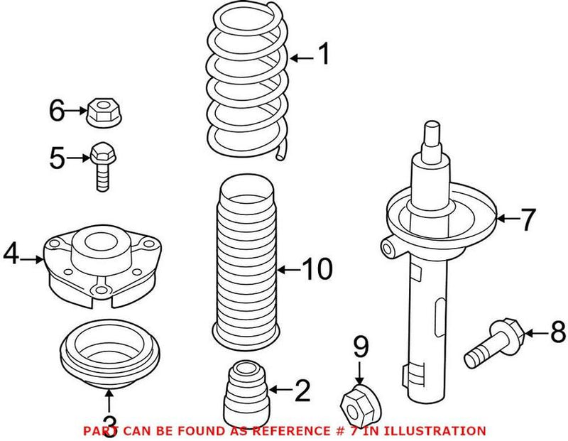 VW Shock Absorber – Front 5C0413031T