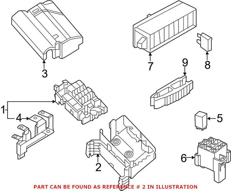 VW Fuse Box Bracket 5C0907361G – Genuine VW/Audi