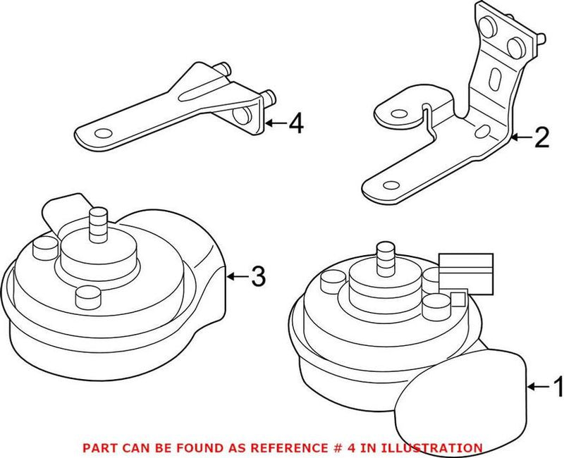 VW Horn Bracket 5C0951181C