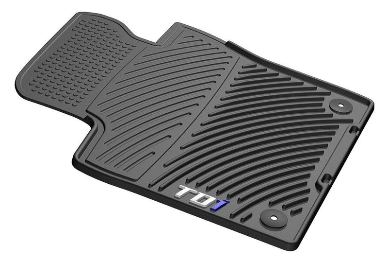 VW Floor Mat Set – Front and Rear (All-Weather) (Black) (TDI) 5C1061550B041