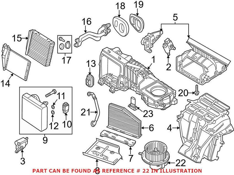 VW HVAC Blower Motor Assembly 5C1819015C