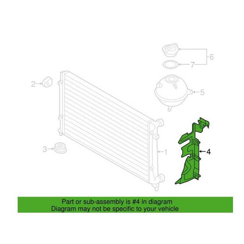 Radiator Air Duct – Passenger Side