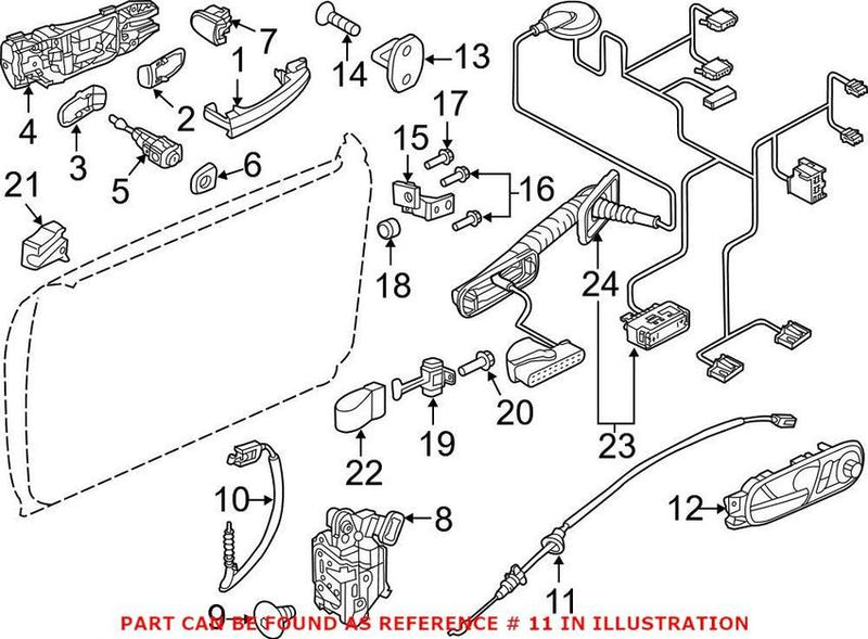 VW Door Latch Cable – Front 5C5837085C